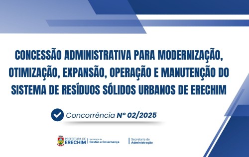 Edital da Concessão do Sistema de Resíduos Sólidos Urbanos está disponível para empresas interessadas