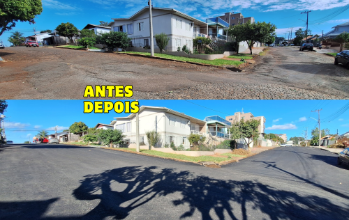 Avan?am obras de asfaltamento e melhorias de ruas