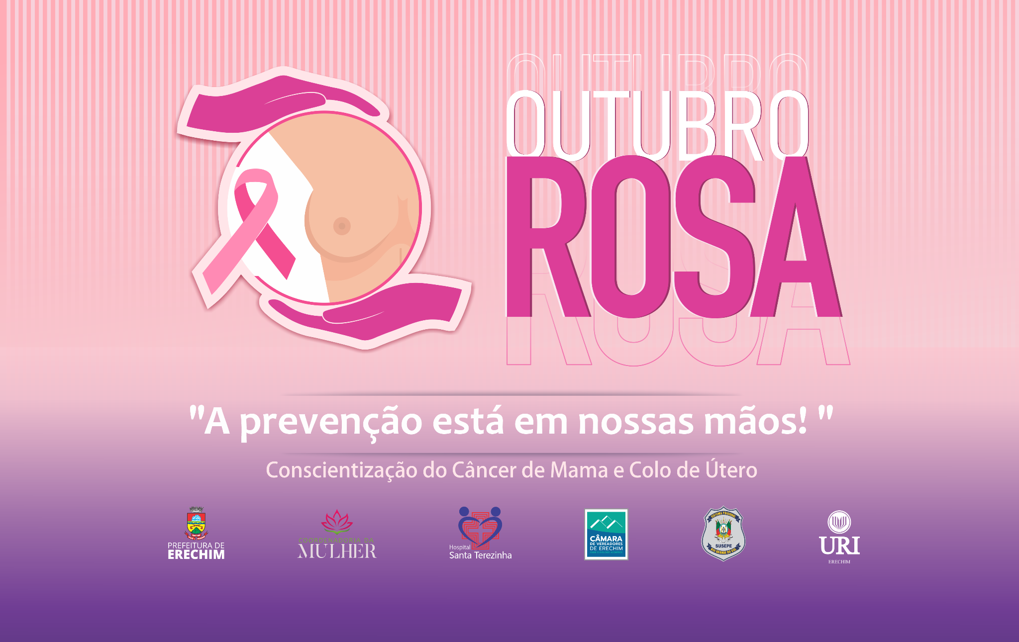  Caminhada encerra atividades do Outubro Rosa nesta sexta-feira