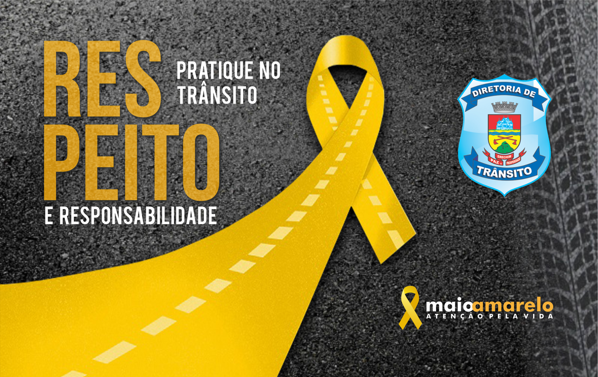 Maio Amarelo destaca respeito e responsabilidade no trânsito