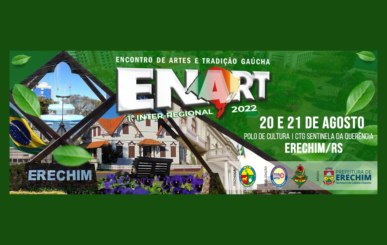 Erechim recebe fase Inter-Regional do Enart no dias 20 e 21 de agosto