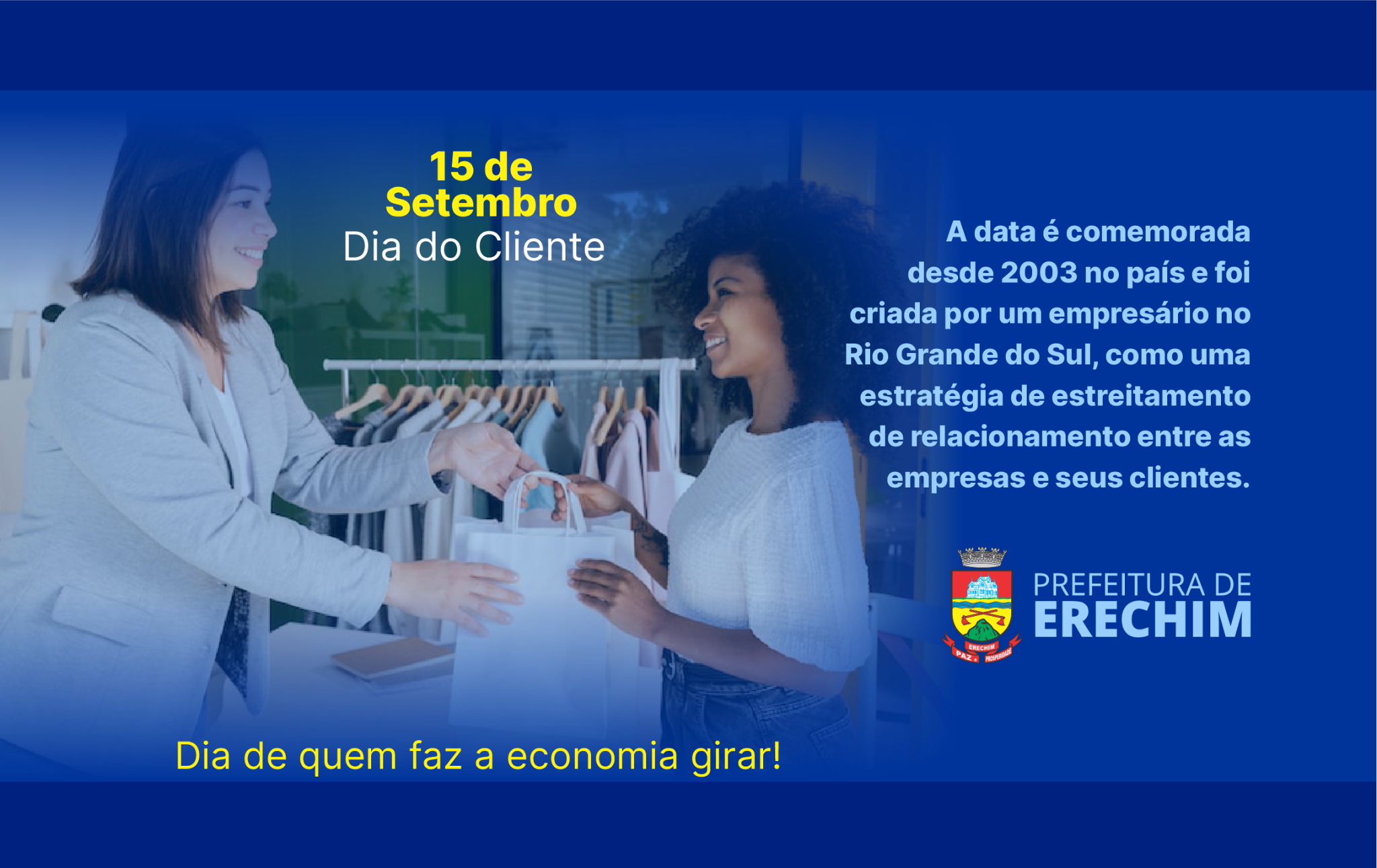  Dia 15 de setembro: Dia do Cliente