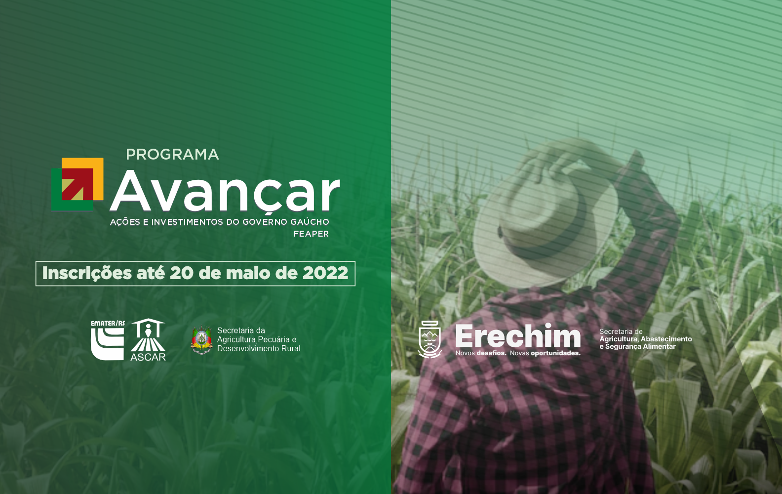 Produtores podem se inscrever no Programa Avançar - Feaper