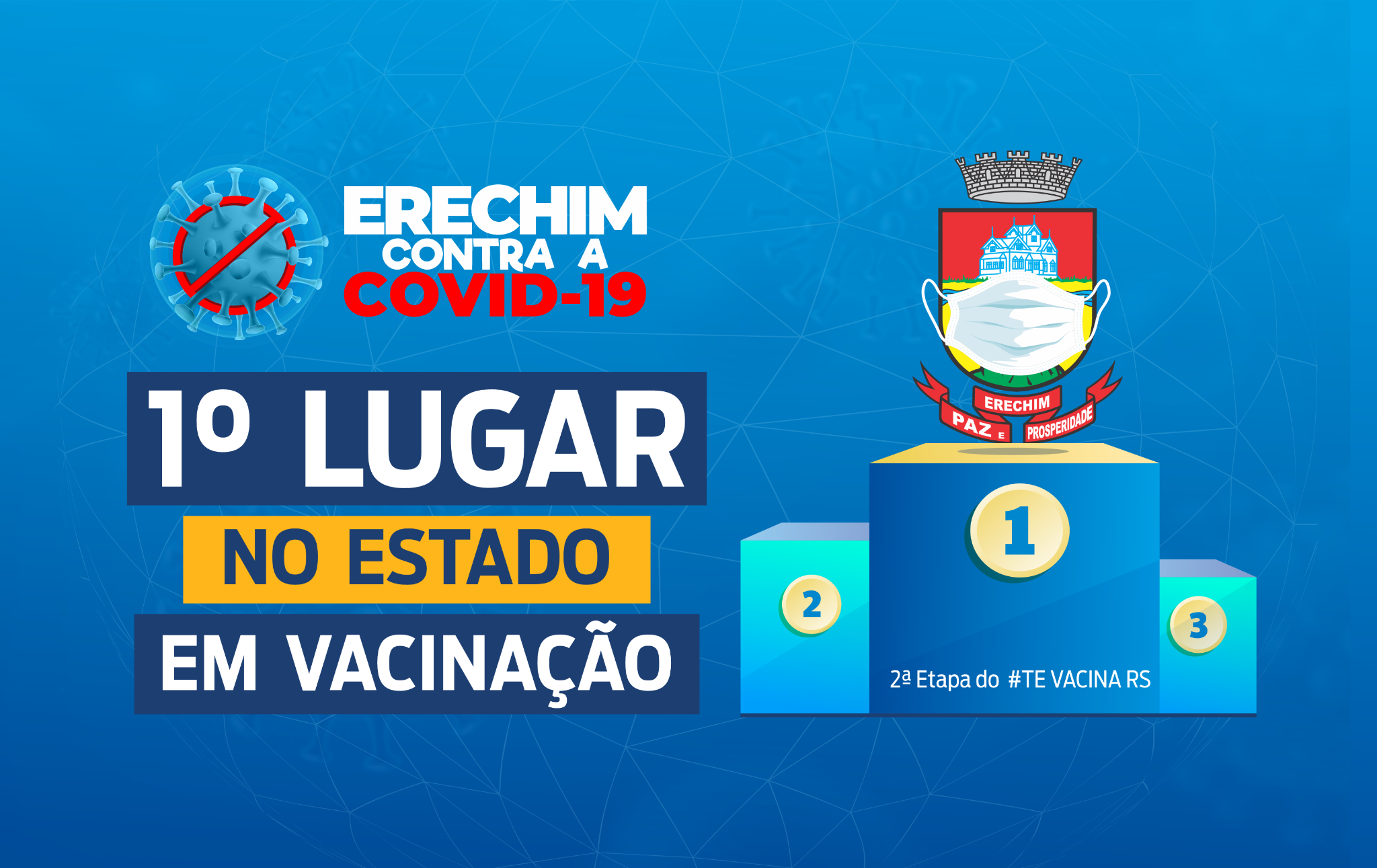  1? lugar no Estado em vacina??o 