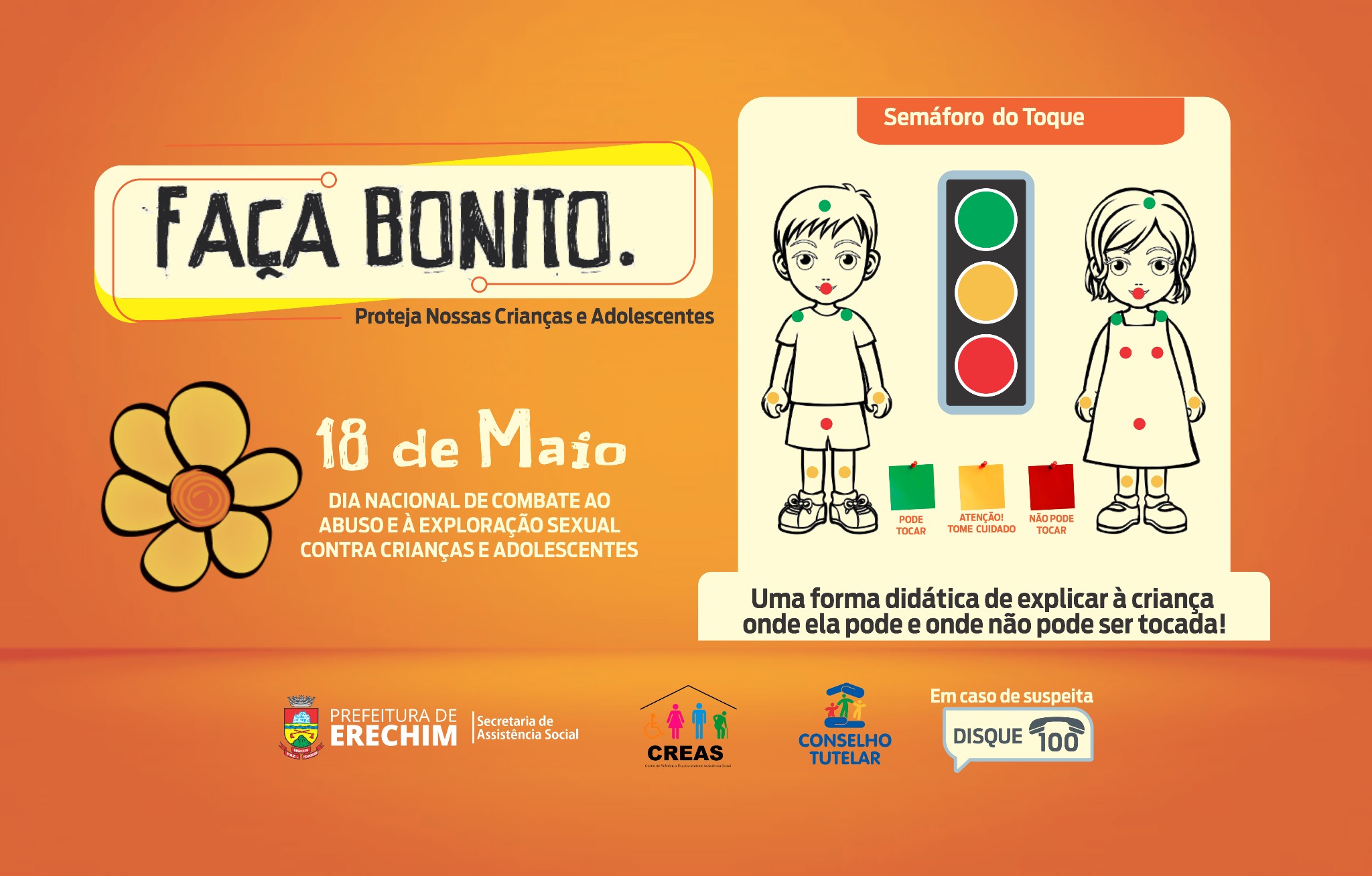  18 de maio: Dia Nacional de Combate ao Abuso e Explora??o Sexual de Crian?as e Adolescentes