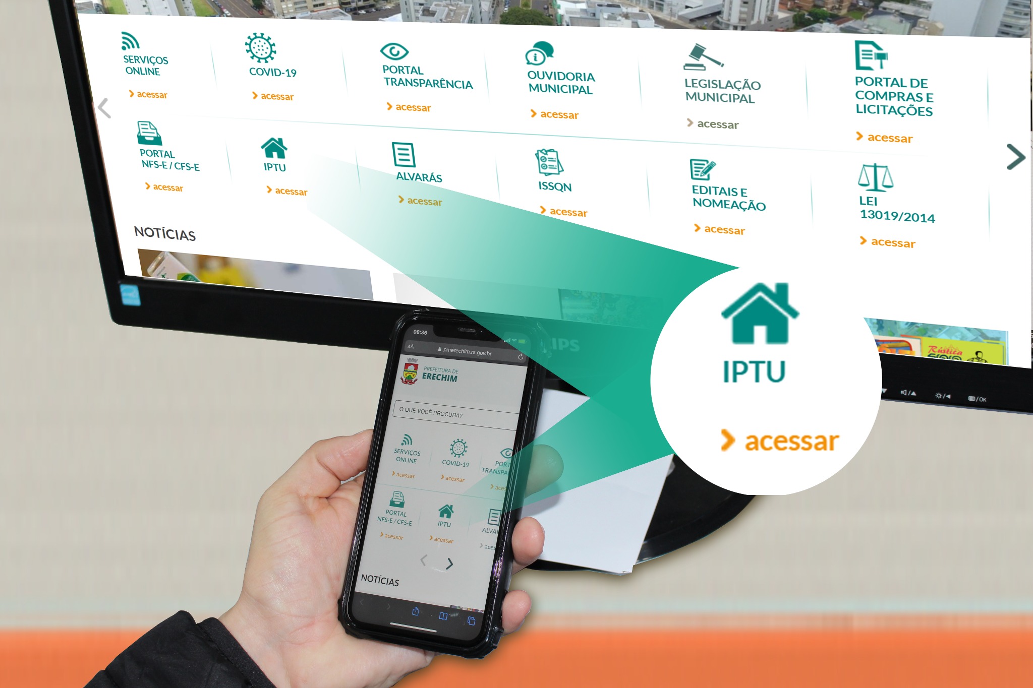  Contribuintes t?m acesso a carn?s do IPTU e do ISSQN online