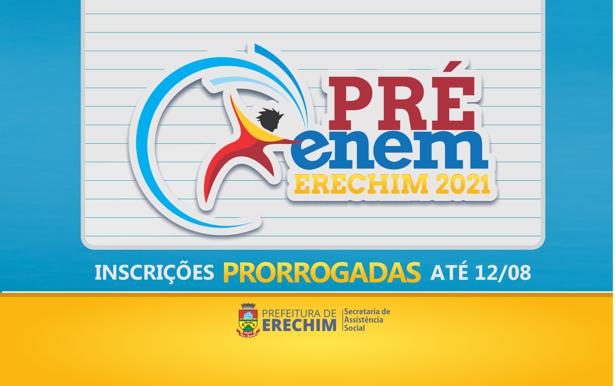  Prorrogadas inscri?es para o Pr?-Enem at? 12 de agosto