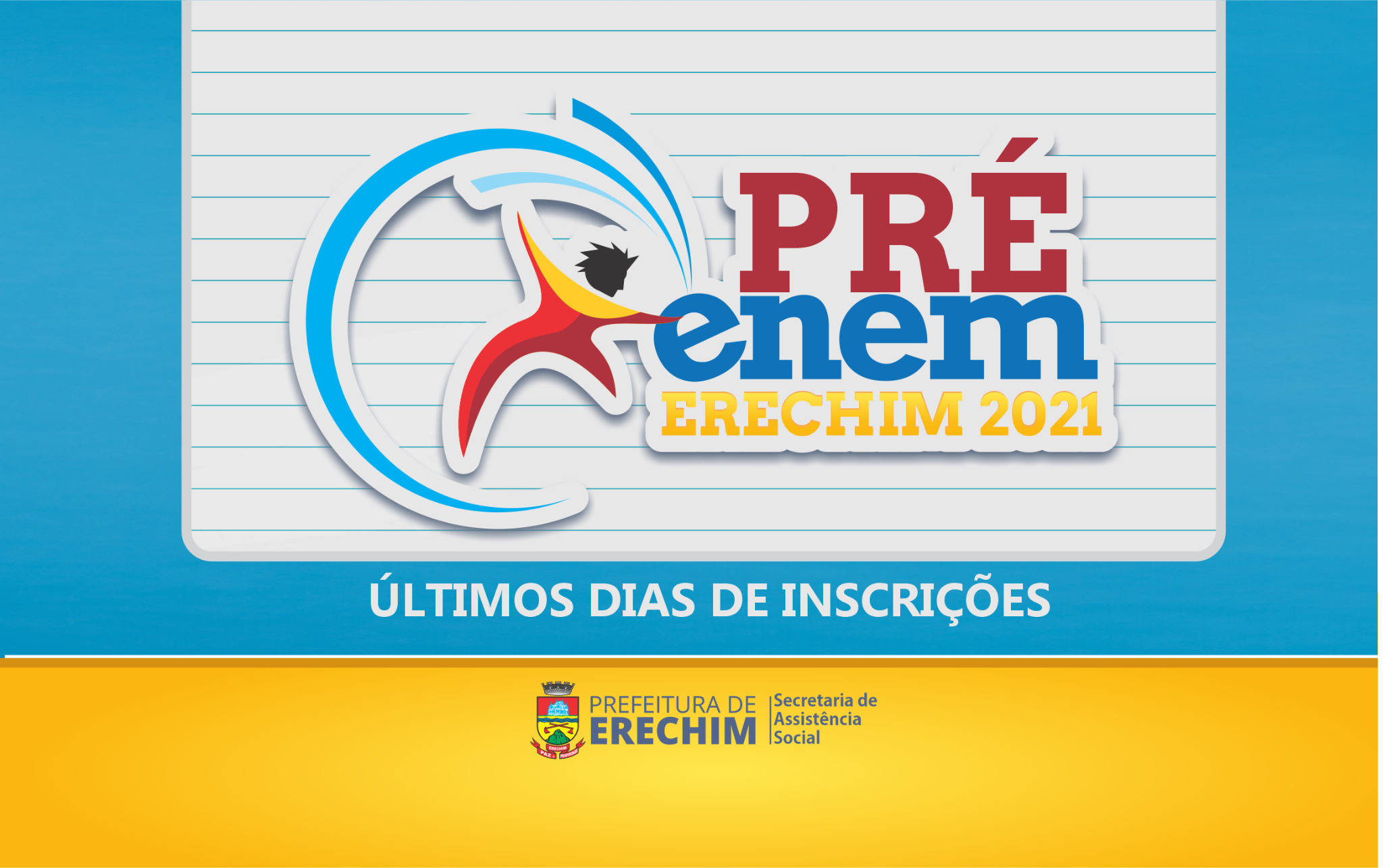 ?ltimos dias para se inscrever no curso preparat?rio Pr?-Enem