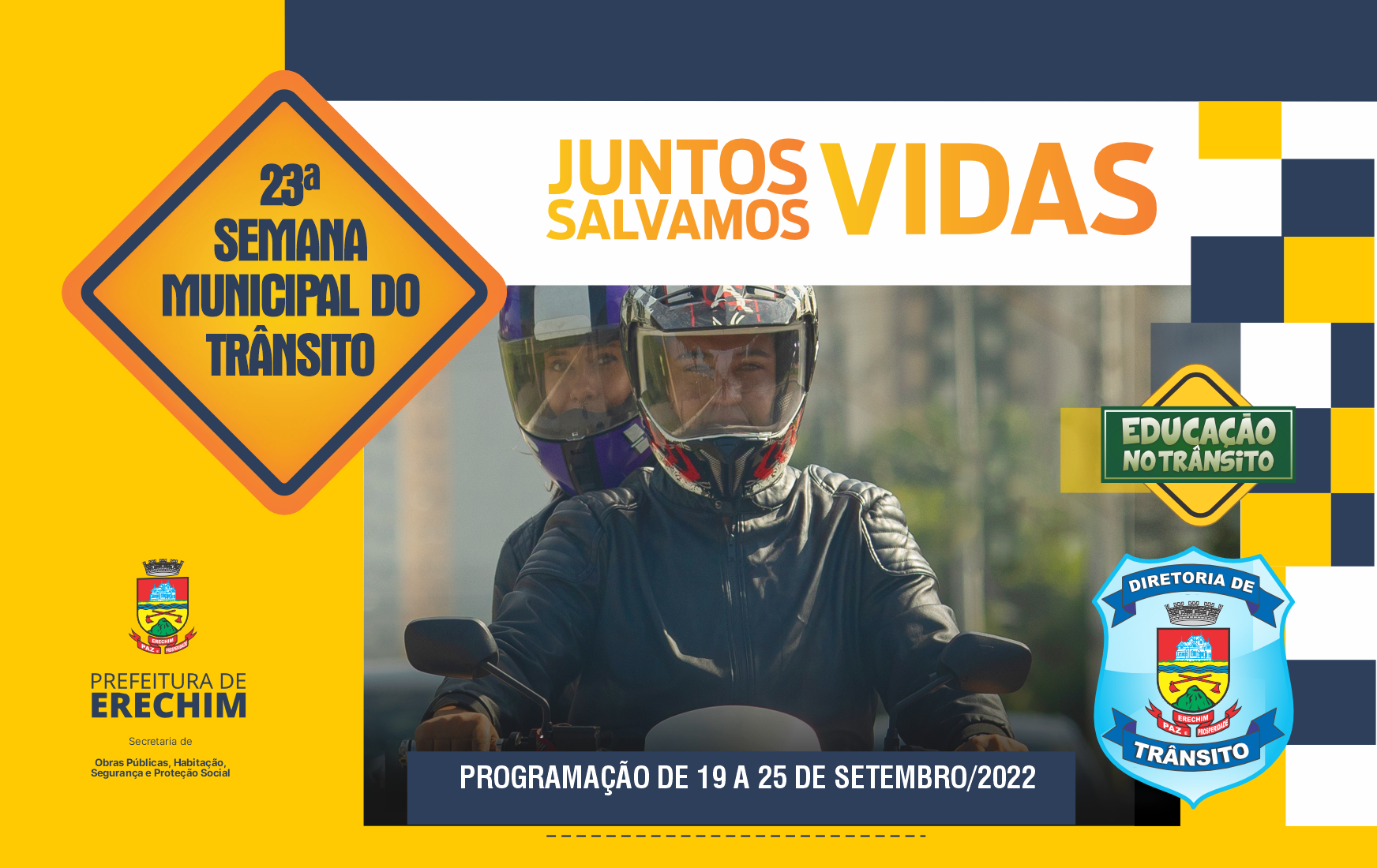  23ª Semana Municipal do Trânsito inicia na próxima segunda-feira (19)