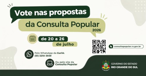 População já pode votar nas prioridades da região na Consulta Popular