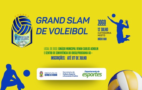 6º Grand Slam de Voleibol está com inscrições abertas 