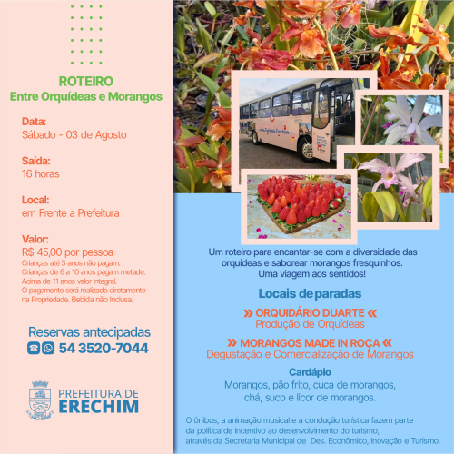 Roteiro Entre Orquideas e Morangos