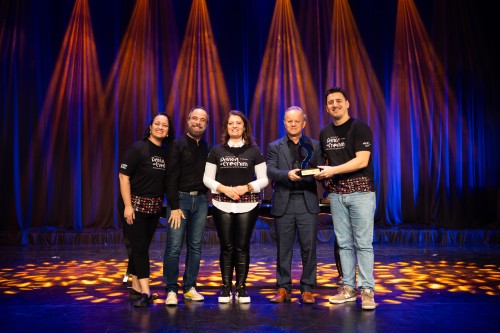 Entrega dos prêmios foi realizada por Cláudia Dutra, Clóvis Rocha, Sandra Mariga Bordini, Darlan Dalla Roza e Wallace Soares