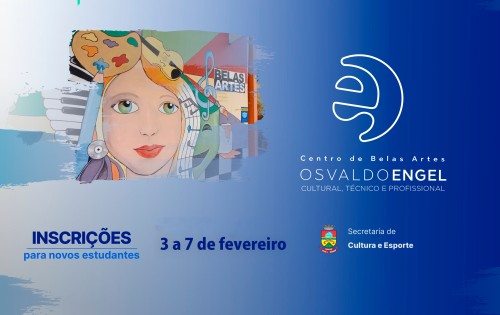 Inscri?es para novos estudantes do Centro de Belas Artes Osvaldo Engel s?o na pr?xima semana