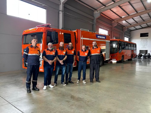 Comitiva de Gentil visita estrutura integrada de atendimento de urgência em Erechim