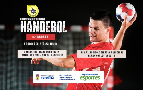 Championship Erechim Handebol abre inscrições para edição 2026