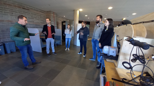 Prefeito Polis visita as novas estruturas do futuro Centro de Inova??o e Tecnologia (CIT)