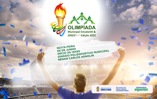 Erechim dá início à Olimpíada Estudantil e JERGS 2025 com celebração de esporte, inclusão e emoção 