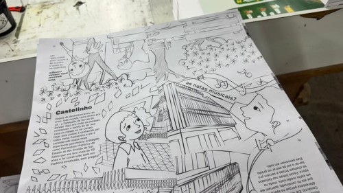 Um passeio pela história de Erechim em páginas para colorir