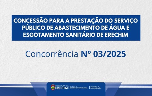 Edital da Concessão do Sistema de Abastecimento de Água e Esgotamento Sanitário está disponível para empresas interessadas