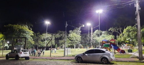 praça iluminação