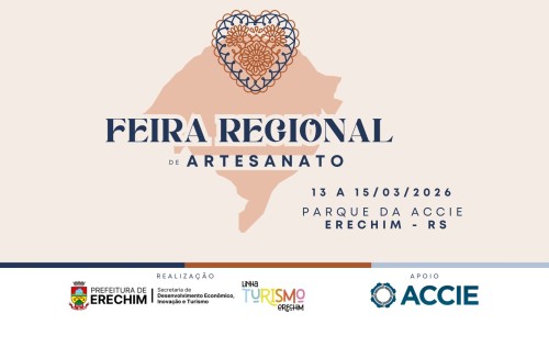 1ª Feira Regional de Artesanato será nos dias 13 a 15 de março em Erechim
