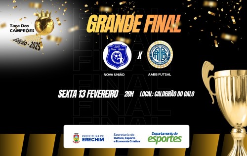 Taça dos Campeões terá final entre Nova União e AABB Futsal nesta sexta-feira