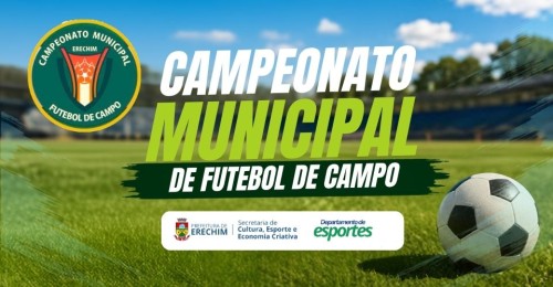 Inscrições abertas para o Campeonato Municipal de Futebol de Campo nas categorias Veteranos e Master 