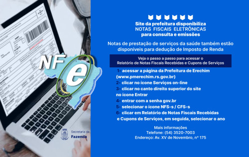 Site da prefeitura disponibiliza notas fiscais eletr?nicas para consulta e emiss?es 