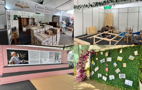 Estrutura da Feira do Livro de Erechim ganha forma e evento inicia nesta sexta-feira