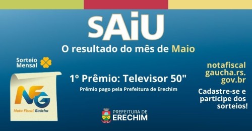 Consumidores seguem sendo premiados por solicitar CPF na nota em Erechim