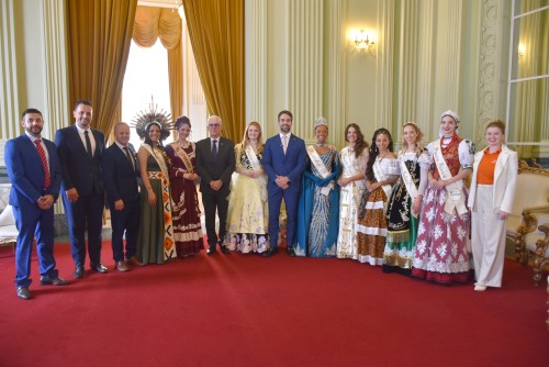 Comitiva com o Governador do Estado, Eduardo Leite