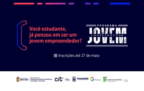 Programa Jovem Empreendedor abre inscrições para formação gratuita voltada à inovação e ao protagonismo juvenil