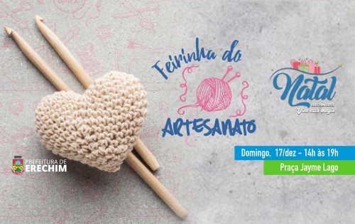 Natal Erechim 2023: Feirinha do Artesanato ser? domingo na Pra?a Jayme Lago