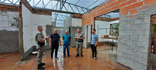 Obras do Comando Regional do Policiamento Ostensivo da Brigada Militar est?o dentro do cronograma  