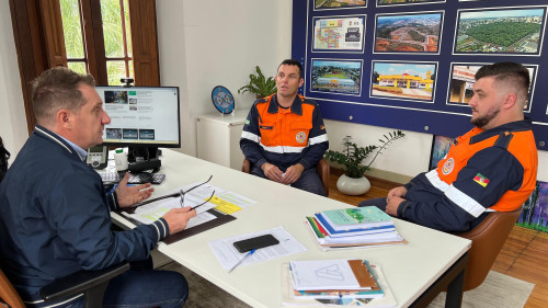 Prefeito Polis alinha estratégias com nova coordenação da Defesa Civil de Erechim