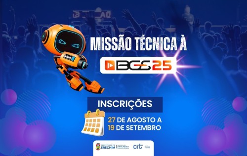 Inscri?es abertas para Miss?o T?cnica ? Brasil Game Show 2025