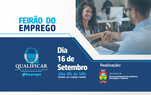 Empresas podem se inscrever para participar do próximo Feirão do Emprego 