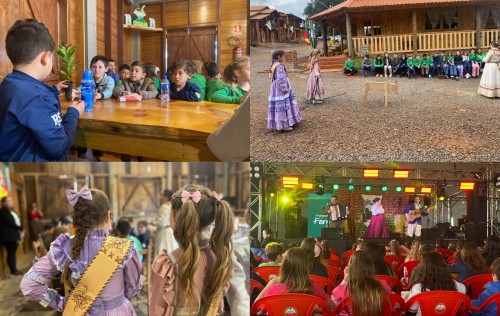 Crianças vivenciam tradicionalismo gaúcho no Acampamento Farroupilha 2026
