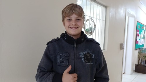 004 - O estudante Renan Vinícius Molin