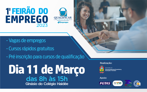 1? Feir?o do Emprego no s?bado (11) tem 1000 vagas de emprego, cursos e pr?-inscri?es para qualifica??o profissional
