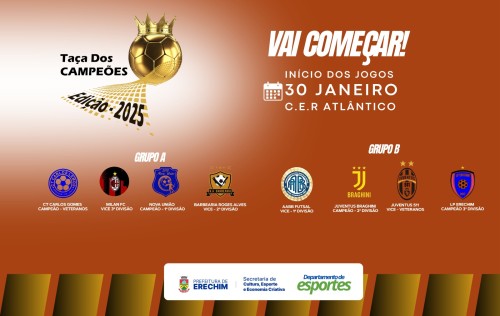 Seguem jogos da 3ª Divisão da Taça Erechim de Futsal 2024