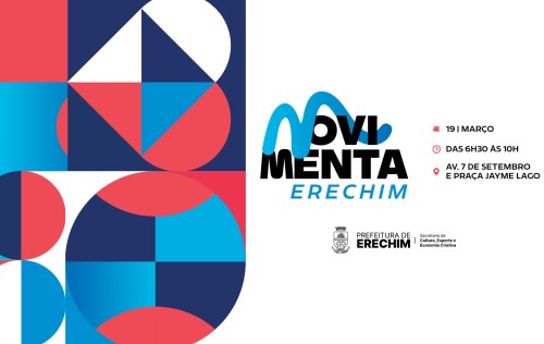 Avenida 7 de Setembro recebe o Movimenta Erechim no feriado de 19 de março