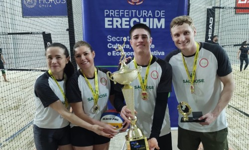 Emoção e alto nível marcaram o 4º Champion de Vôlei de Praia - Categoria Dupla Mista 