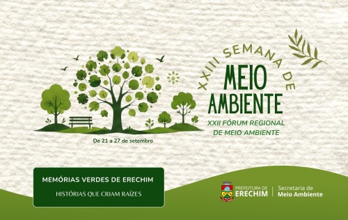 Erechim celebra memórias verdes com programação da Semana de Meio Ambiente