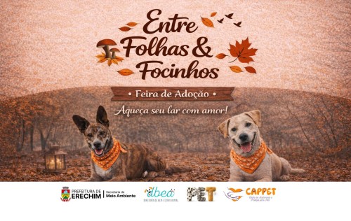 Feira "Entre Folhas e Focinhos" mobiliza Erechim e reforça apelo pela adoção responsável de cães