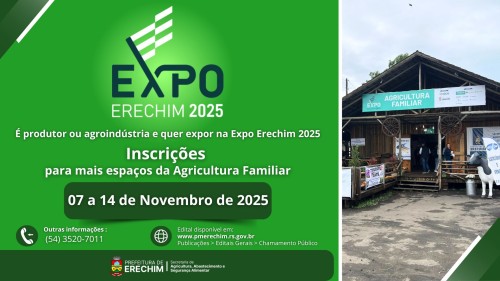 Mais espa?os s?o disponibilizados para Agricultura Familiar na Expo Erechim 2025
