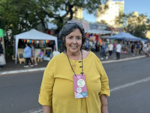 Responsável pela Ciranda de Arte, Cleusa Moraes