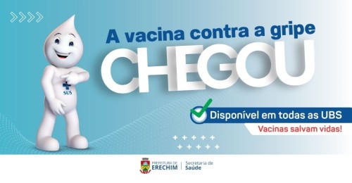 Erechim realiza Campanha de Vacinação contra a Gripe com ações especiais para ampliar cobertura
