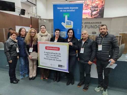 Conselho Municipal de Saúde de Erechim participa de Seminário sobre Regionalização e Fortalecimento do Controle Social